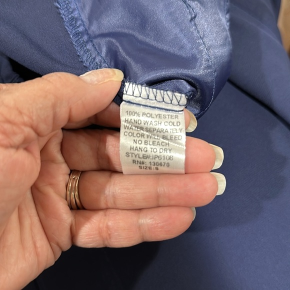 🛍️INA Navy Palazzo with front leg split. Sz SP. - Picture 4 of 12